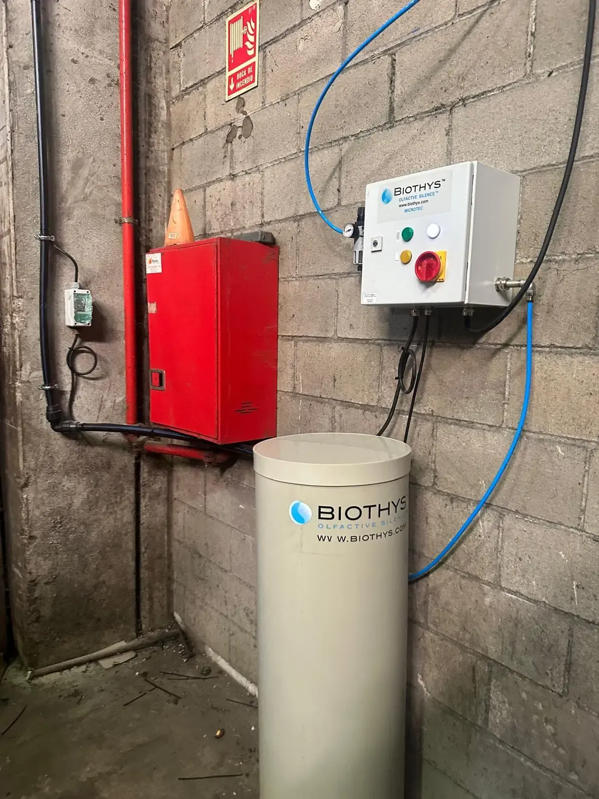 Microtec Biothys vapor seco integrado en ventiladores industriales