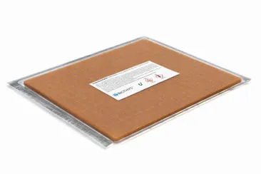 Placa de gel neutralizante Gelactiv en su envase